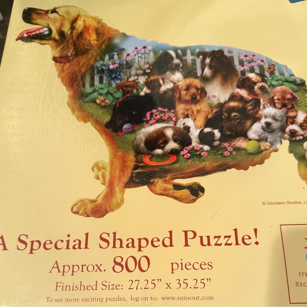 New in Sealed Box Waiting for a Walk Dog Puzzle 800 Pieces - Picture 9 of 10